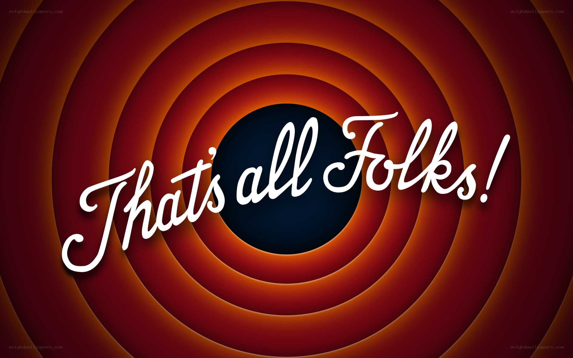 That's all Folks text