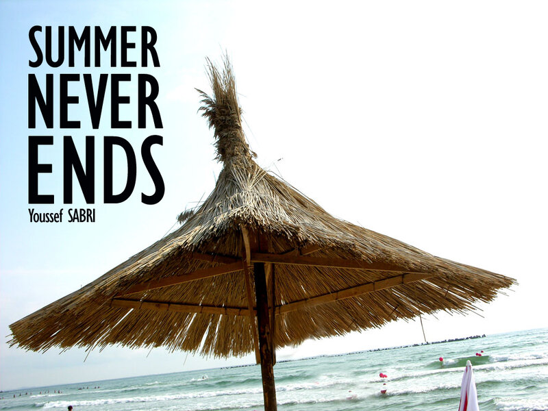 Thatched Beach Umbrella — Brown
