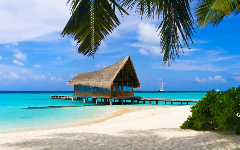Thatched Bungalow on Pier
