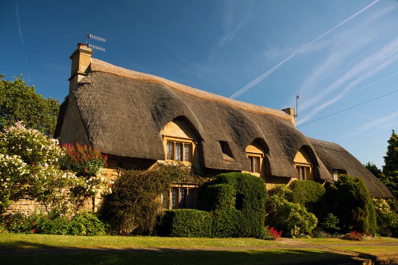 Thatched Cottage — Blue