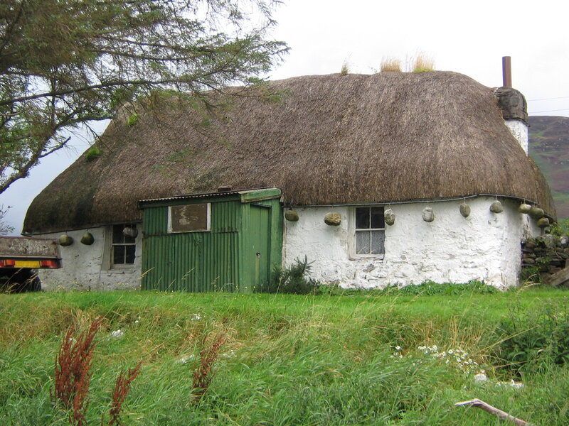 Thatched cottage in rural Scotland