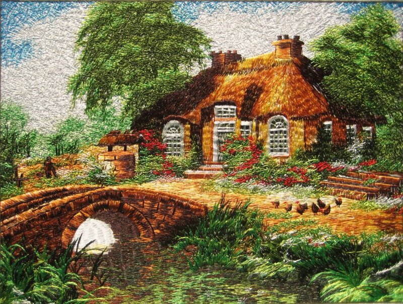Thatched Cottage Scene