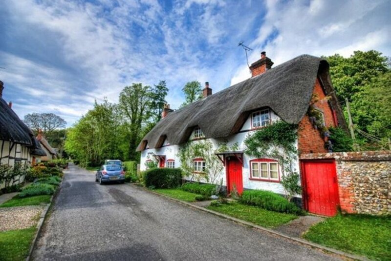 Thatched Cottage Village — White