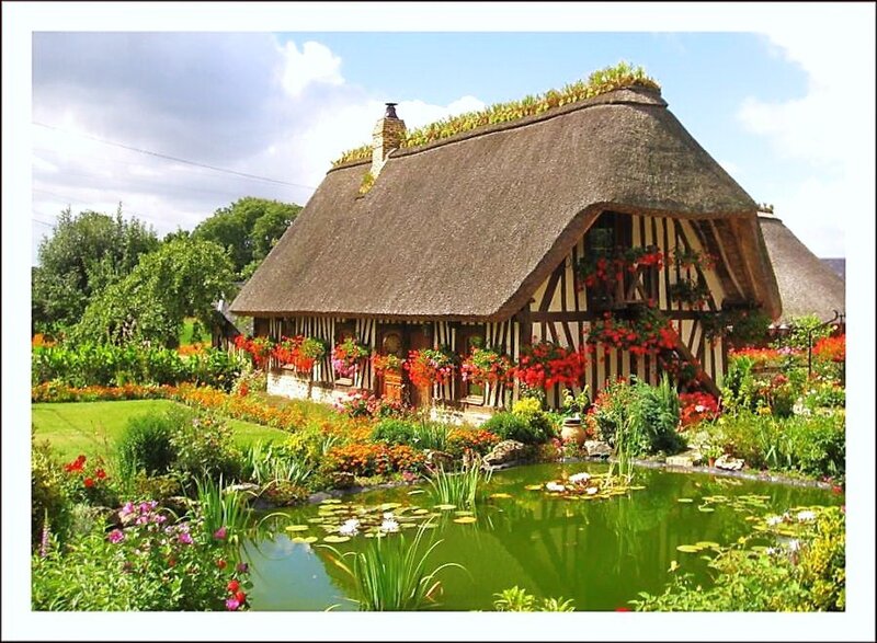 Thatched Cottage with Garden — Green