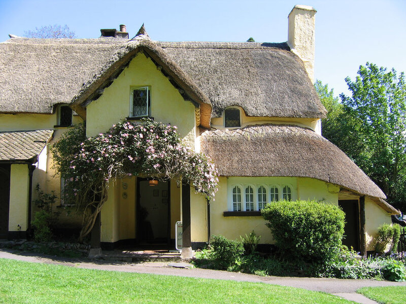 Thatched Cottage — Yellow, Serene