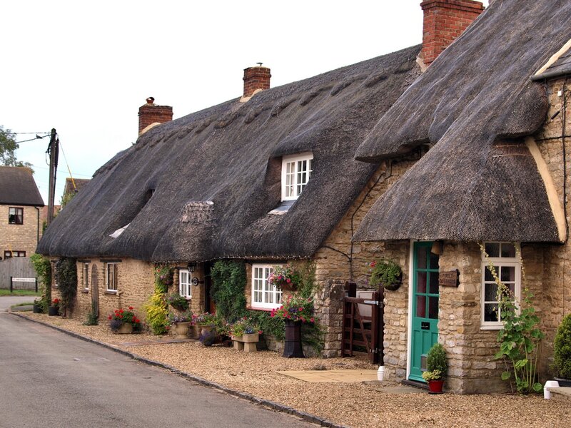 Thatched Cottages — Brown