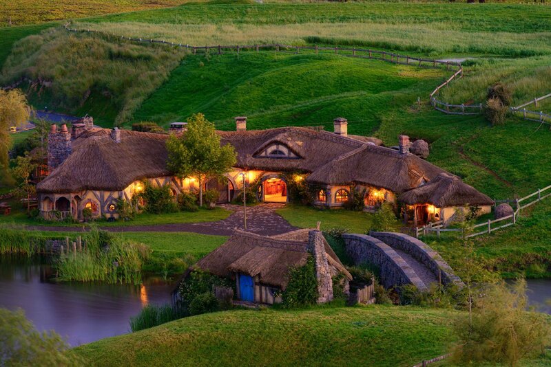Thatched Hobbit Houses