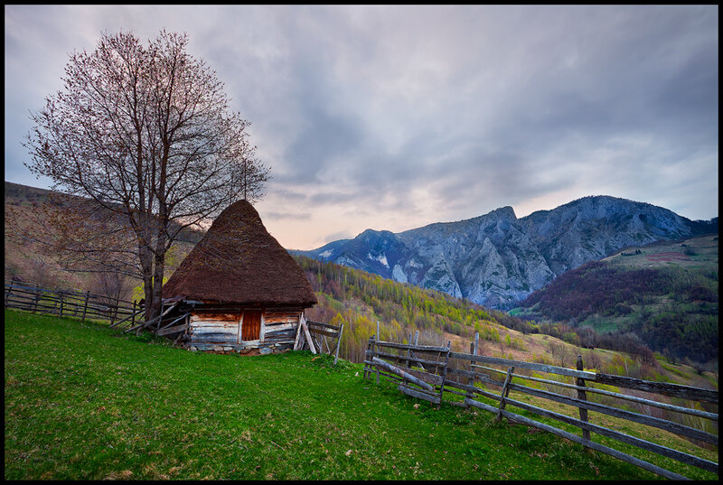 Thatched Hut in Mountains