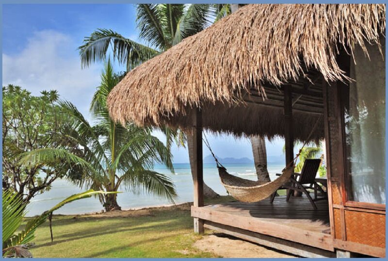 Thatched Hut with Hammock