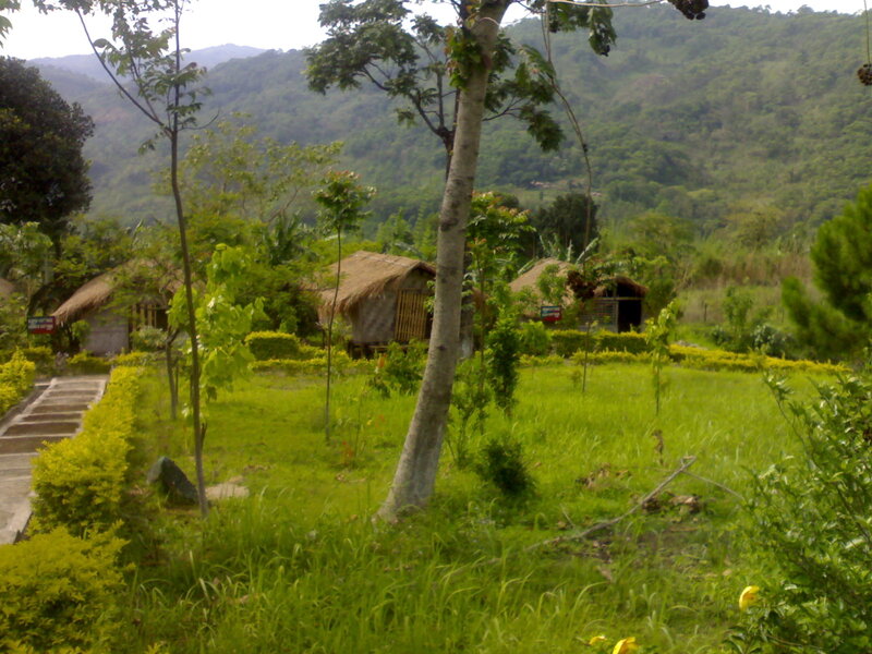 Thatched Huts in Valley