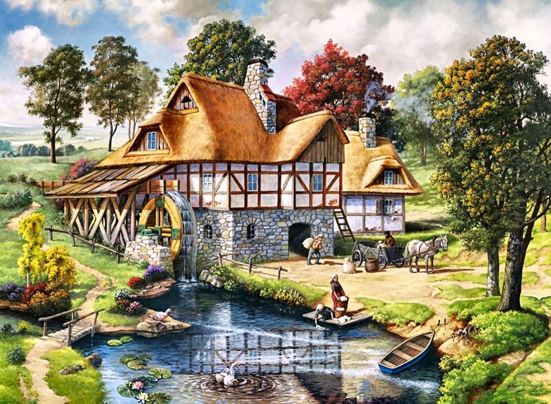 Thatched Mill House — Green, Peaceful