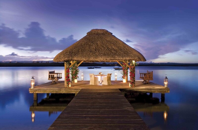 Thatched Pavilion on Dock