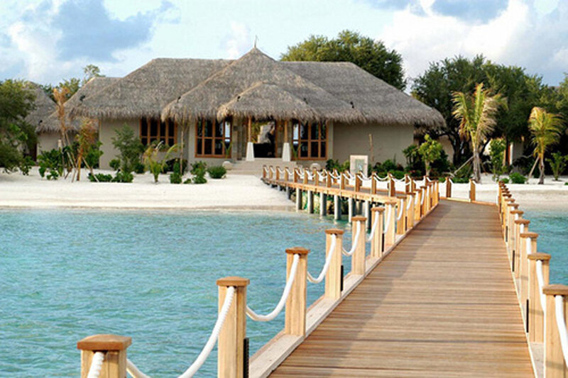 Thatched-roof Bungalow — Blue, Serene