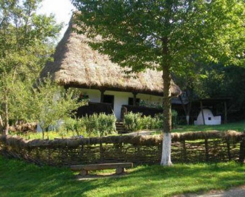 Thatched-roof Cottage — Green, Serene