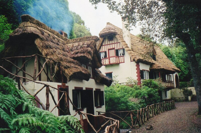 Thatched-roof Cottages — Green