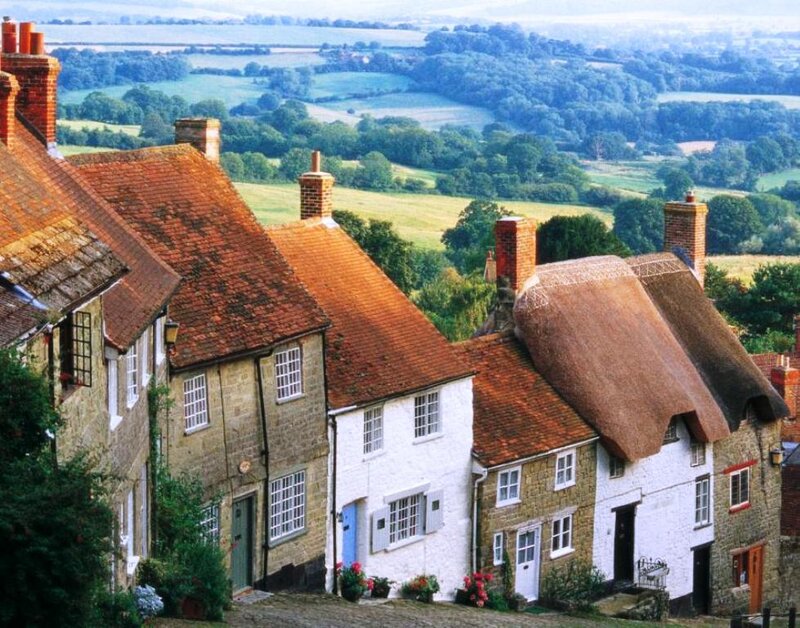 Thatched-roof Cottages