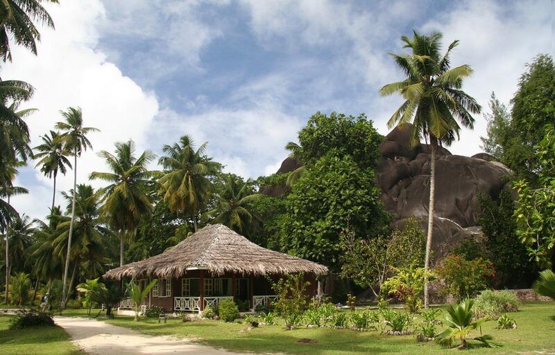 Thatched-roof Hut — Green, Serene