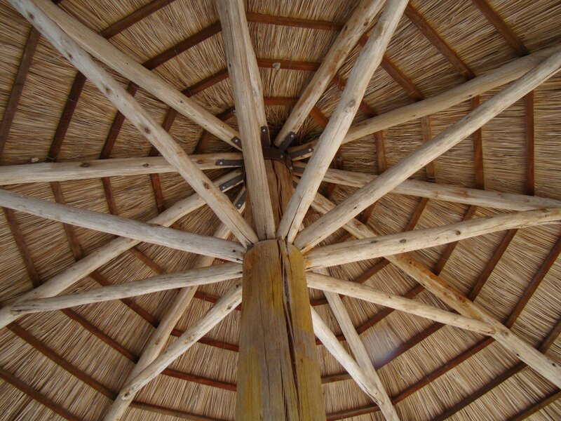 thatched roof interior