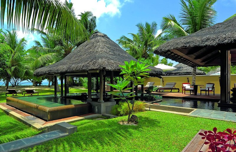 Thatched-roof Pavilion — Green, Serene