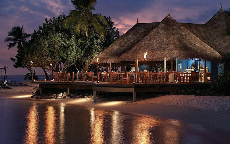 Thatched-roof Restaurant — Purple