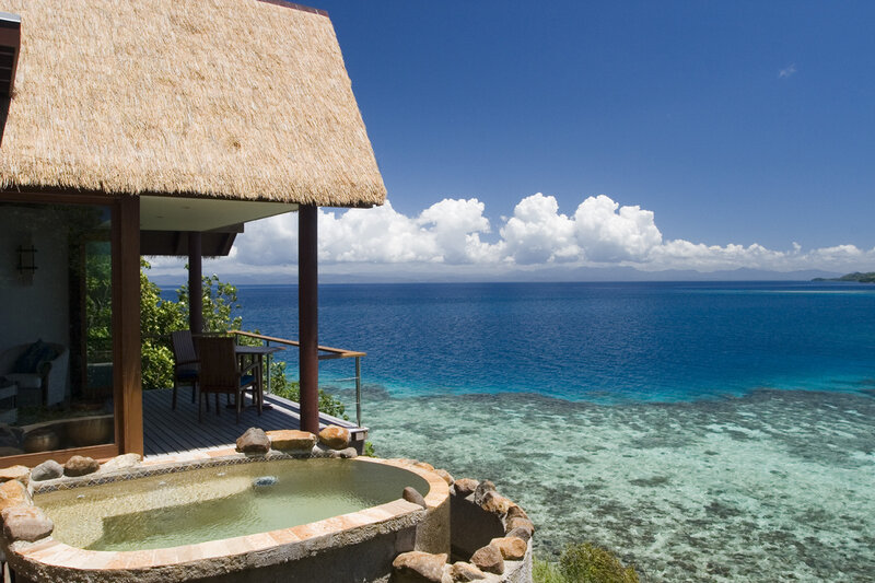 Thatched-roof Villa — Blue, Serene, Afternoon