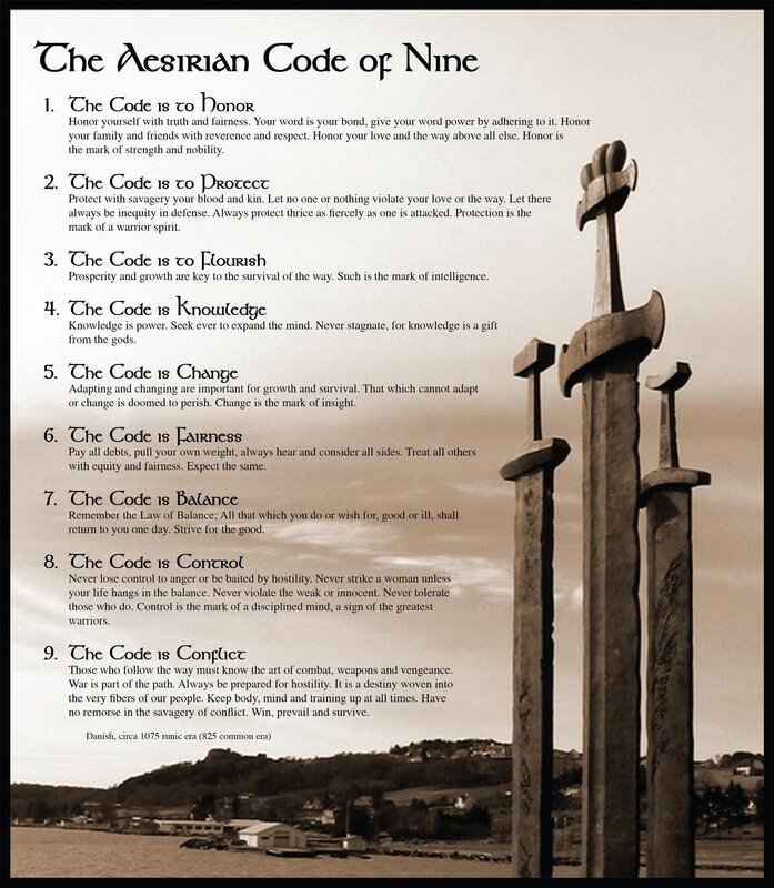 The Aesirian Code of Nine
