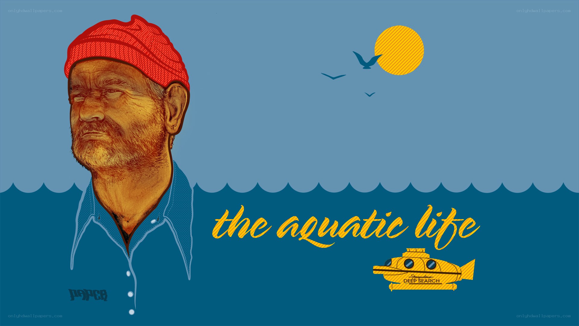 the aquatic life illustration