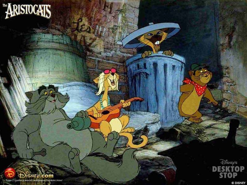 The Aristocats characters in alley