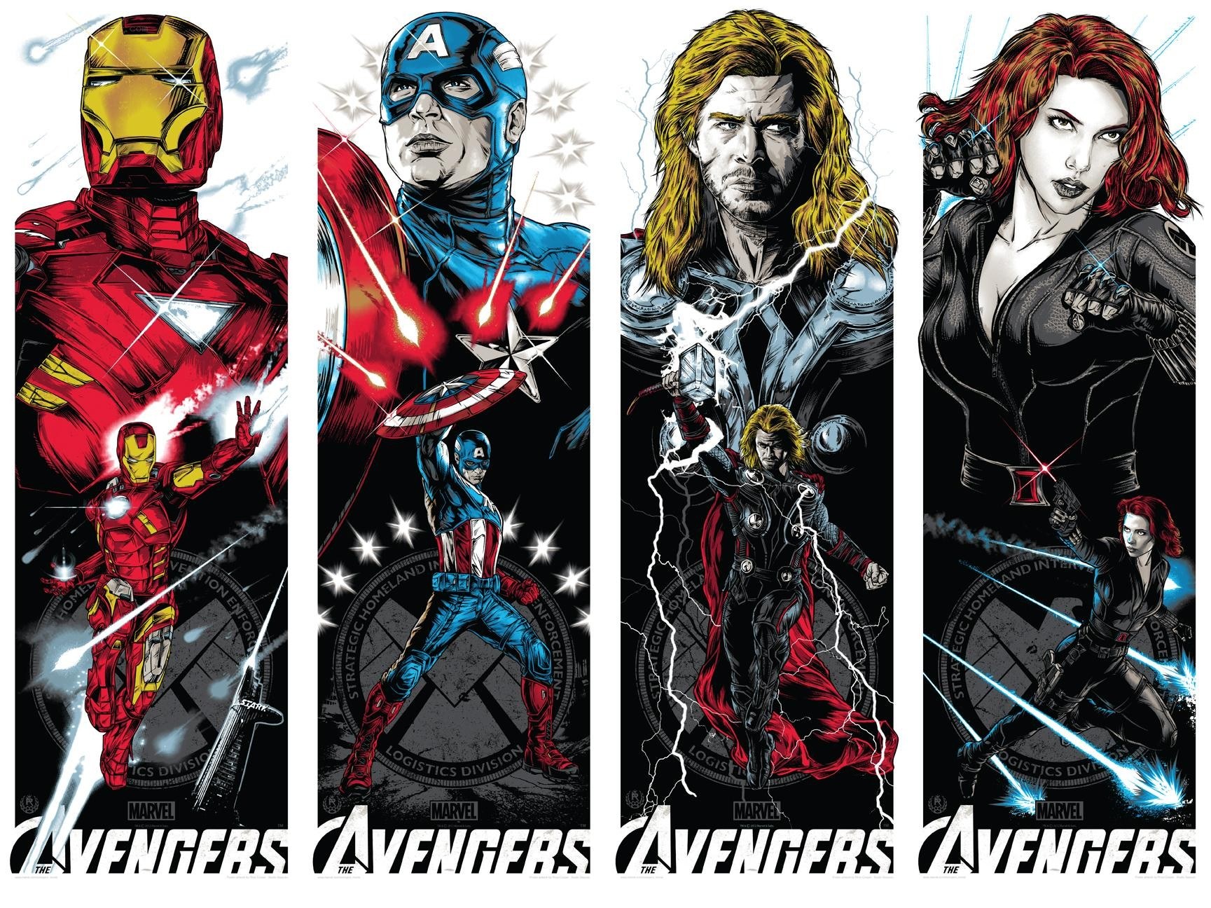 The Avengers character art