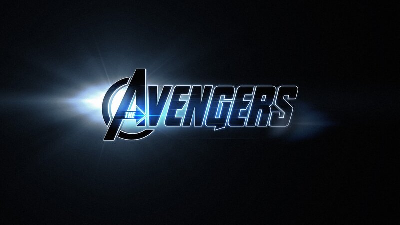 The Avengers Logo — Black, Dramatic, Digital Art, Light