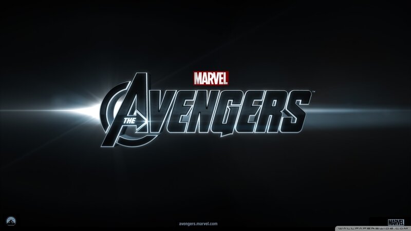 The Avengers Logo — Black, Dramatic, Digital Art, Marvel