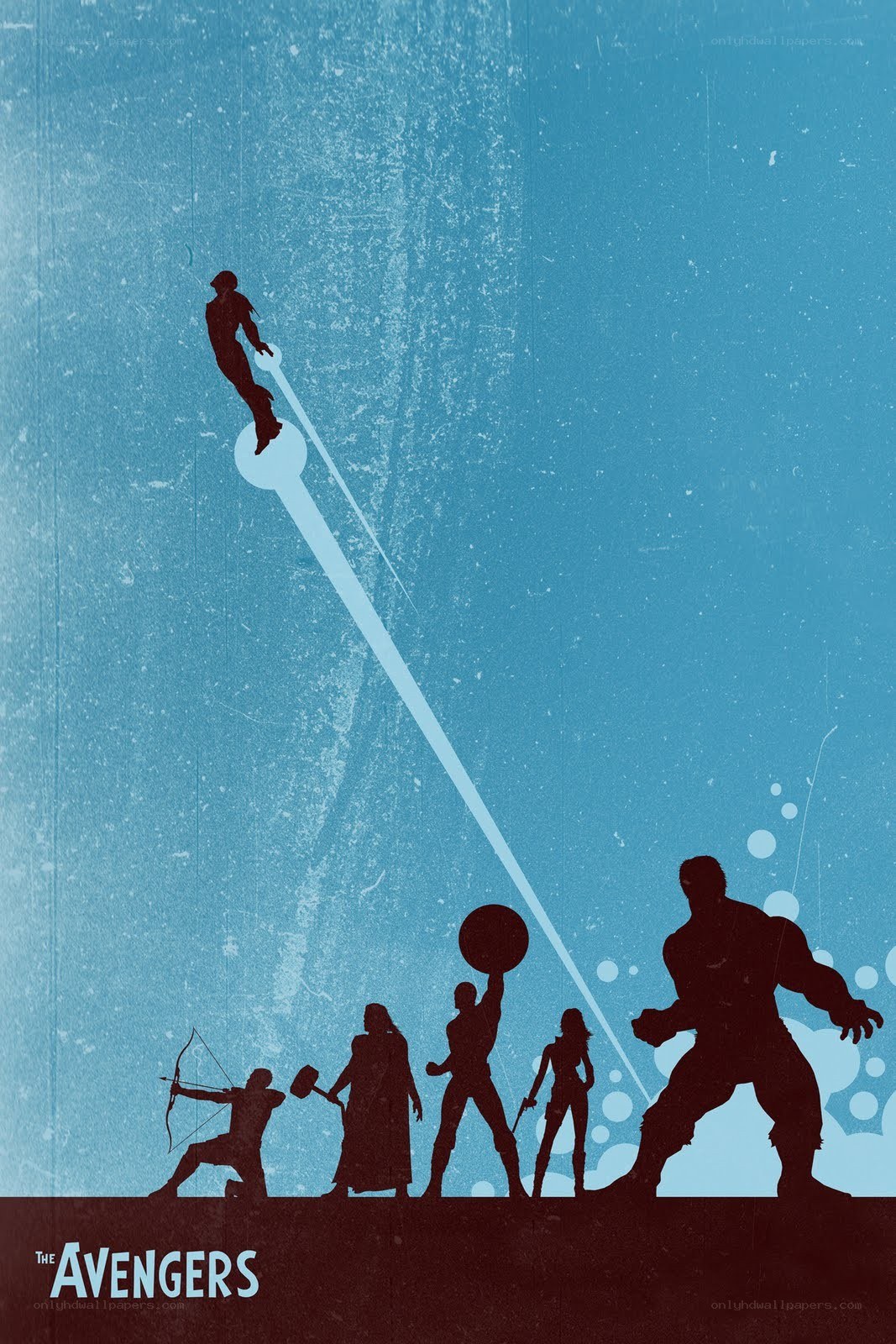 The Avengers Silhouette Art