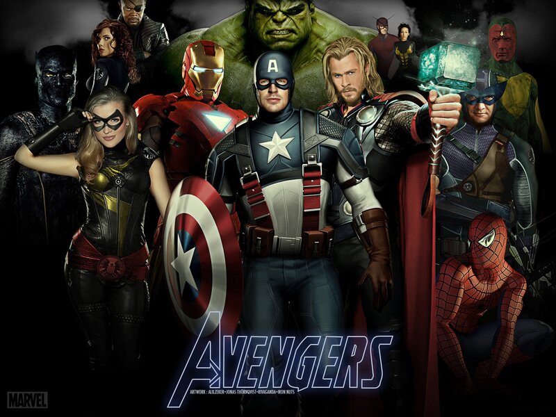 The Avengers team lineup