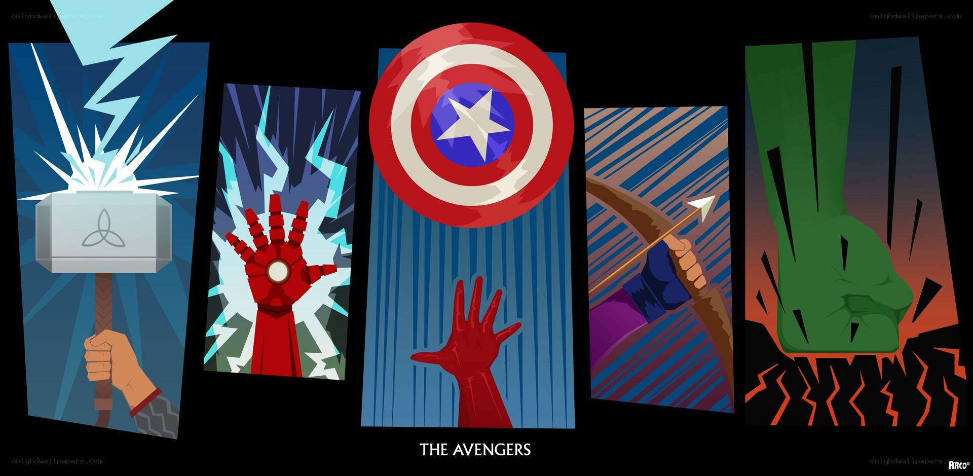 The Avengers team lineup