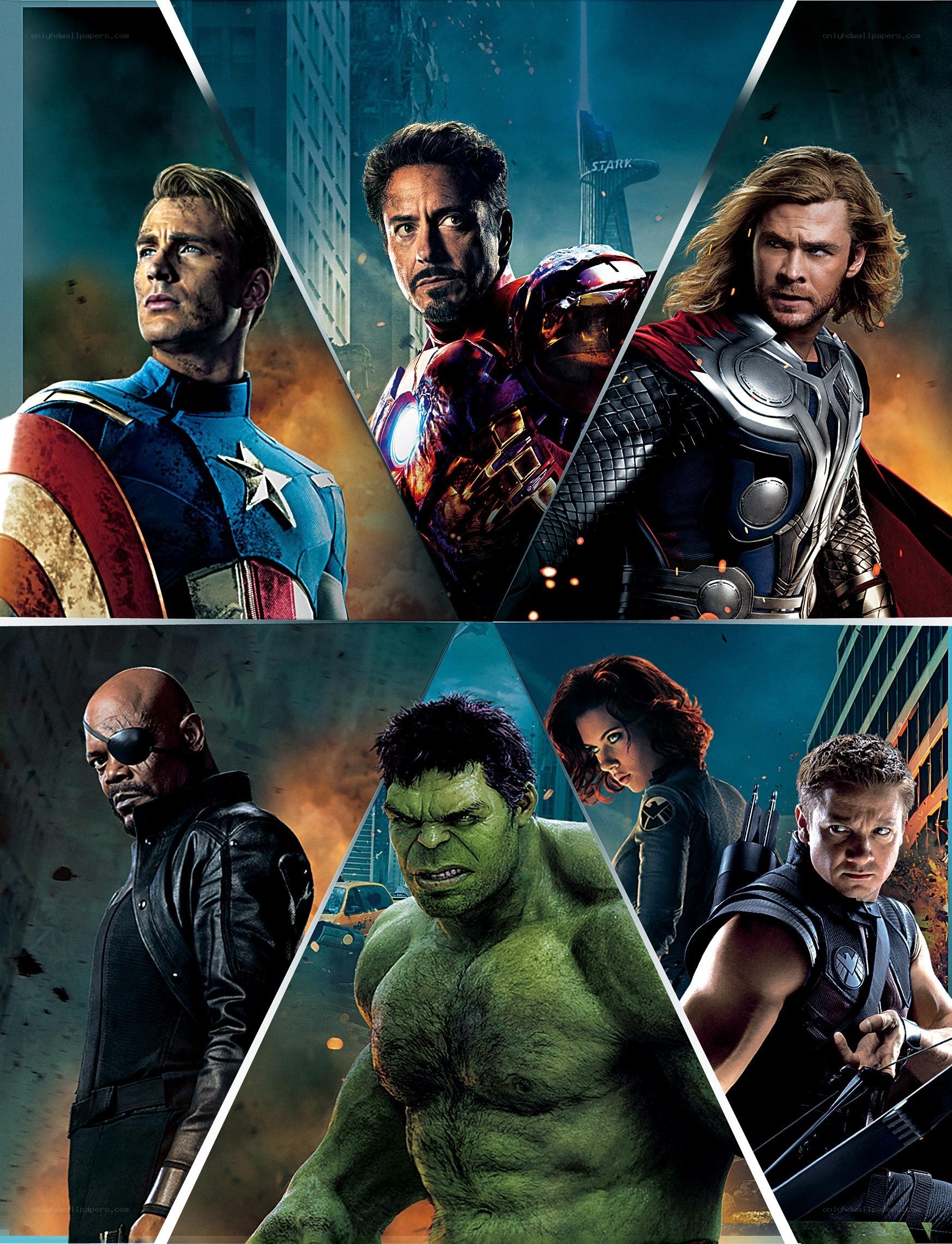 The Avengers team poster