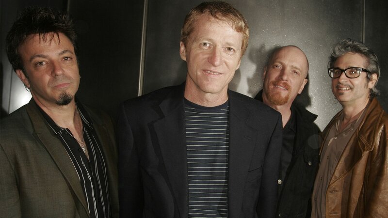 The band U2 poses together