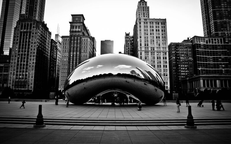 The Bean Sculpture — Black