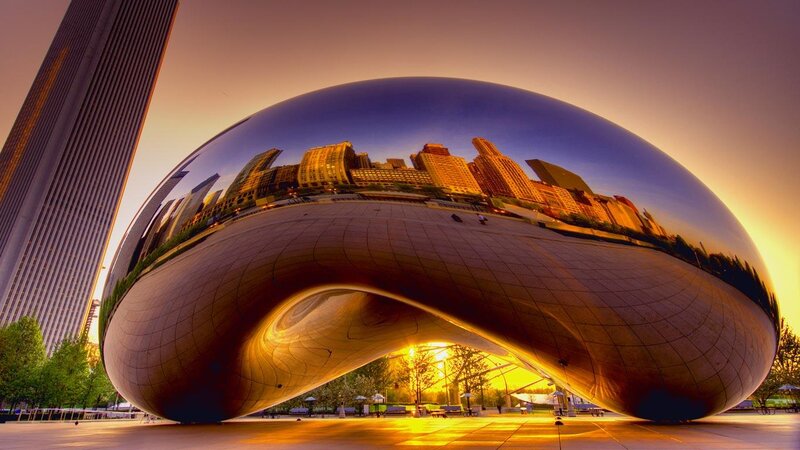 The Bean Sculpture — Gold