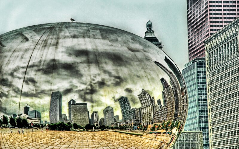 The Bean Sculpture — Gray