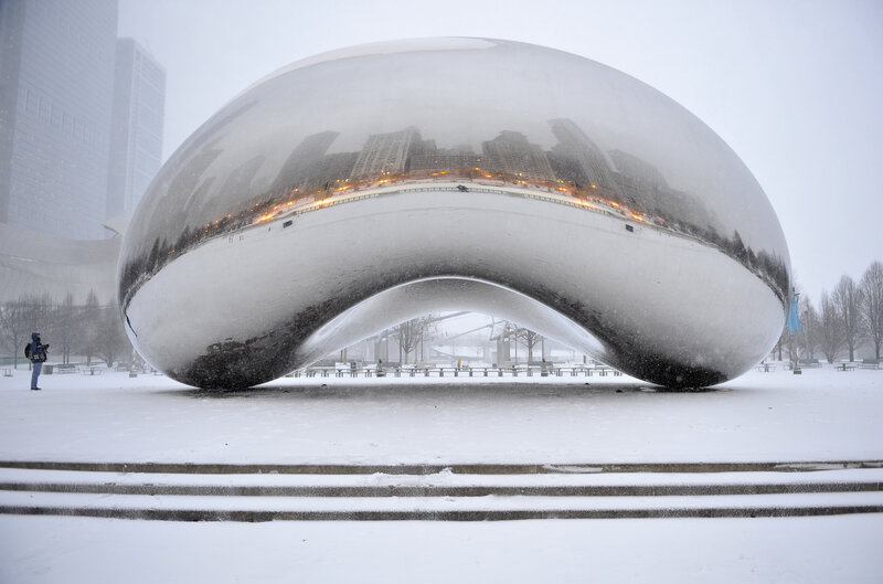 The Bean Sculpture — White