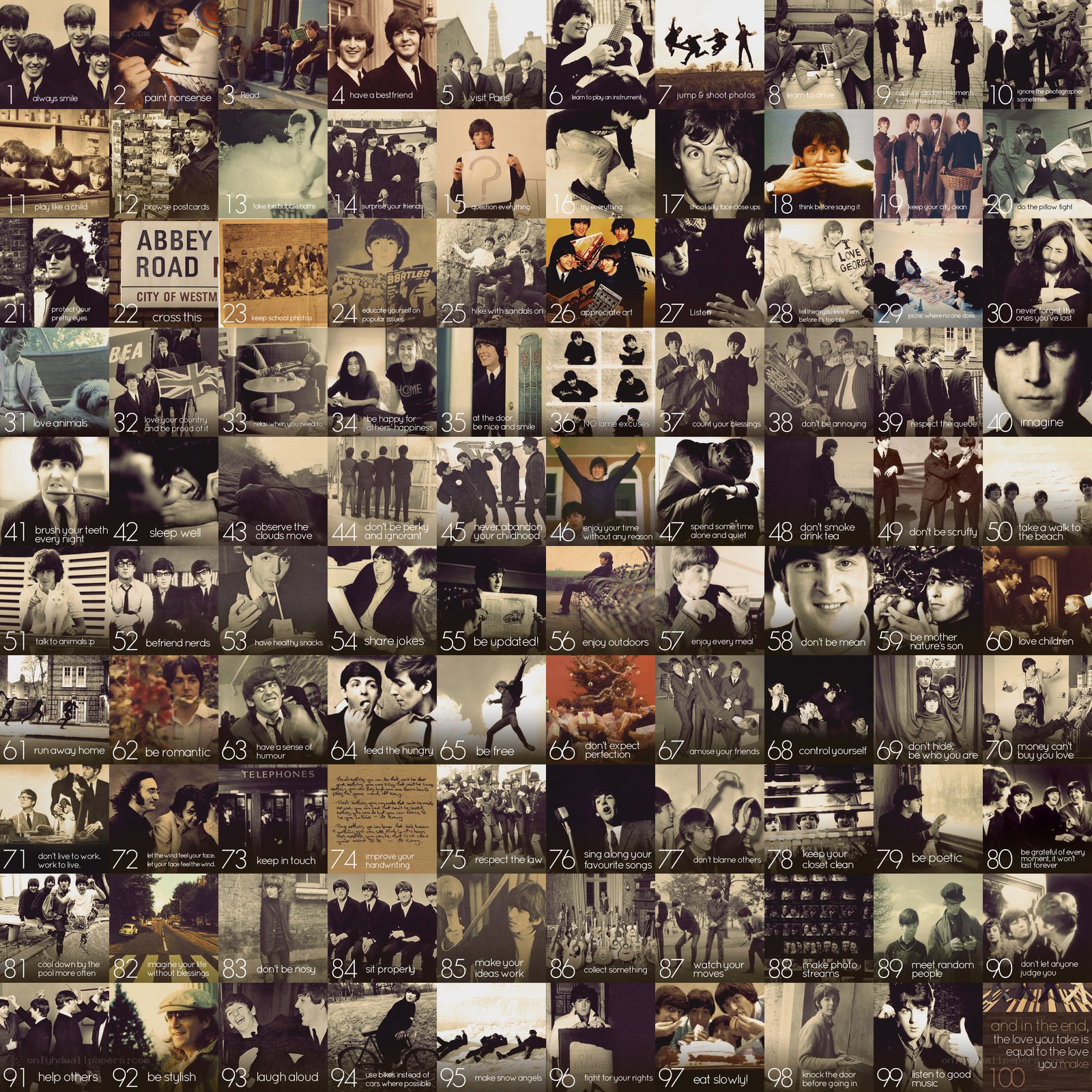 The Beatles' 100 Life Lessons