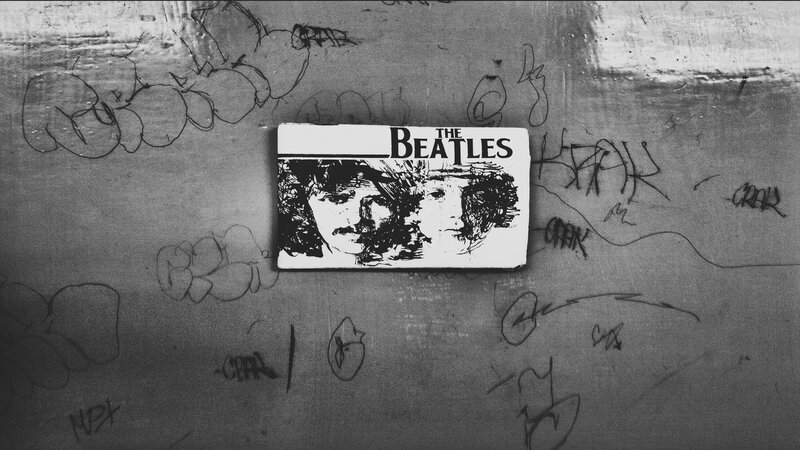 The Beatles Album Cover — Black, Gritty