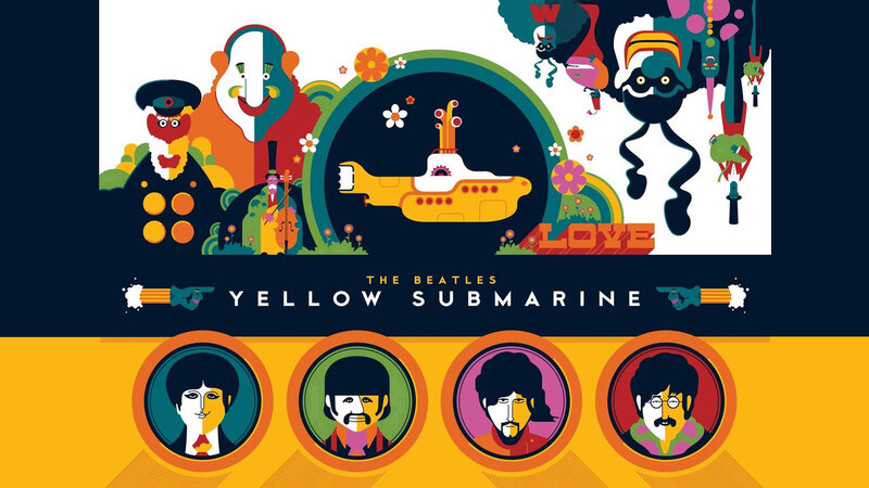 The Beatles Album Cover — Yellow