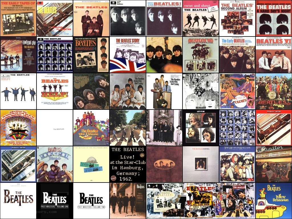 The Beatles album covers