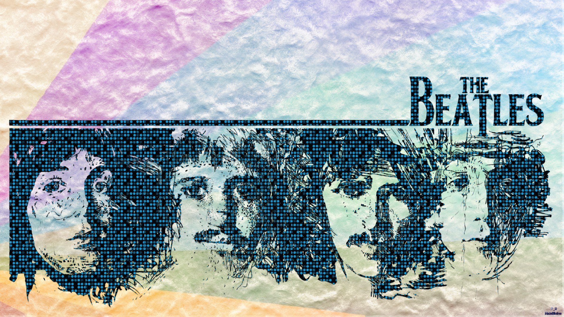The Beatles artistic portrait