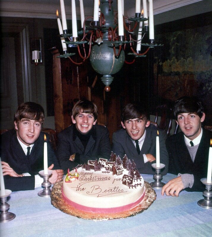 The Beatles at a Table