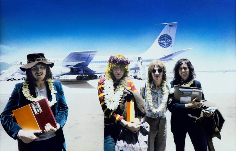 The Beatles at an airport