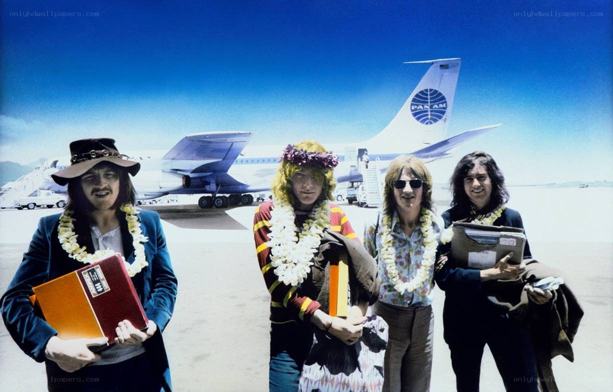 The Beatles at an airport