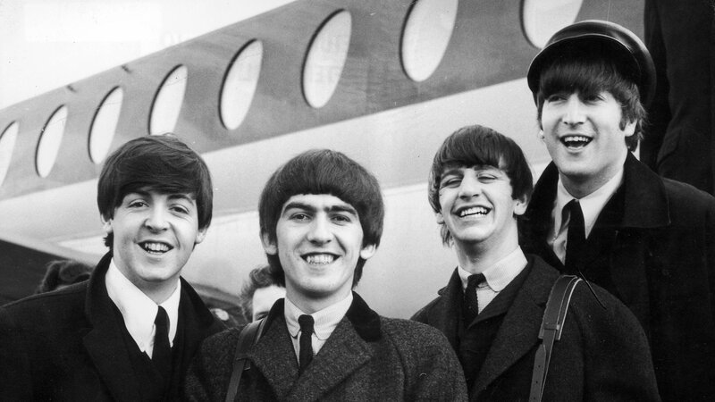 The Beatles at the airport