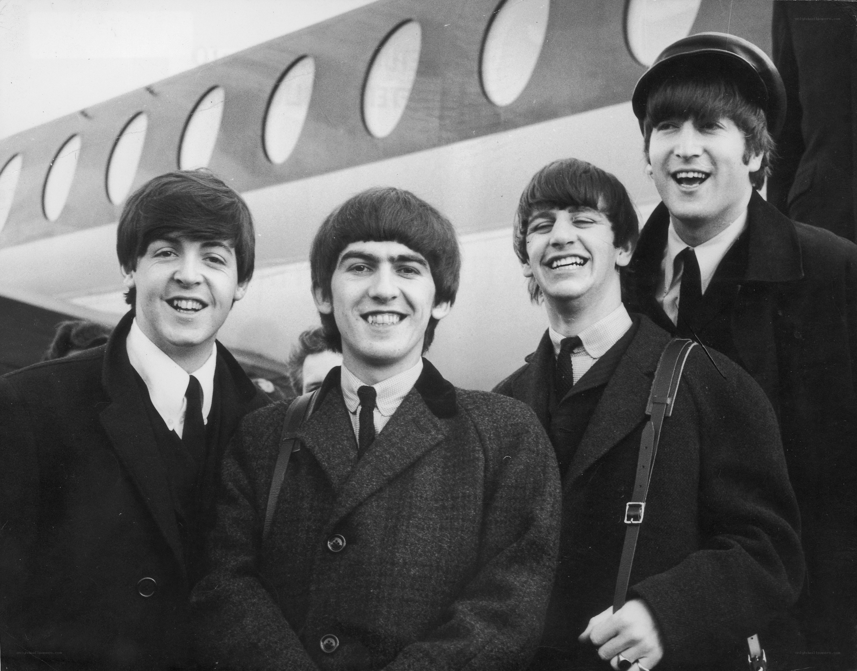 The Beatles at the airport